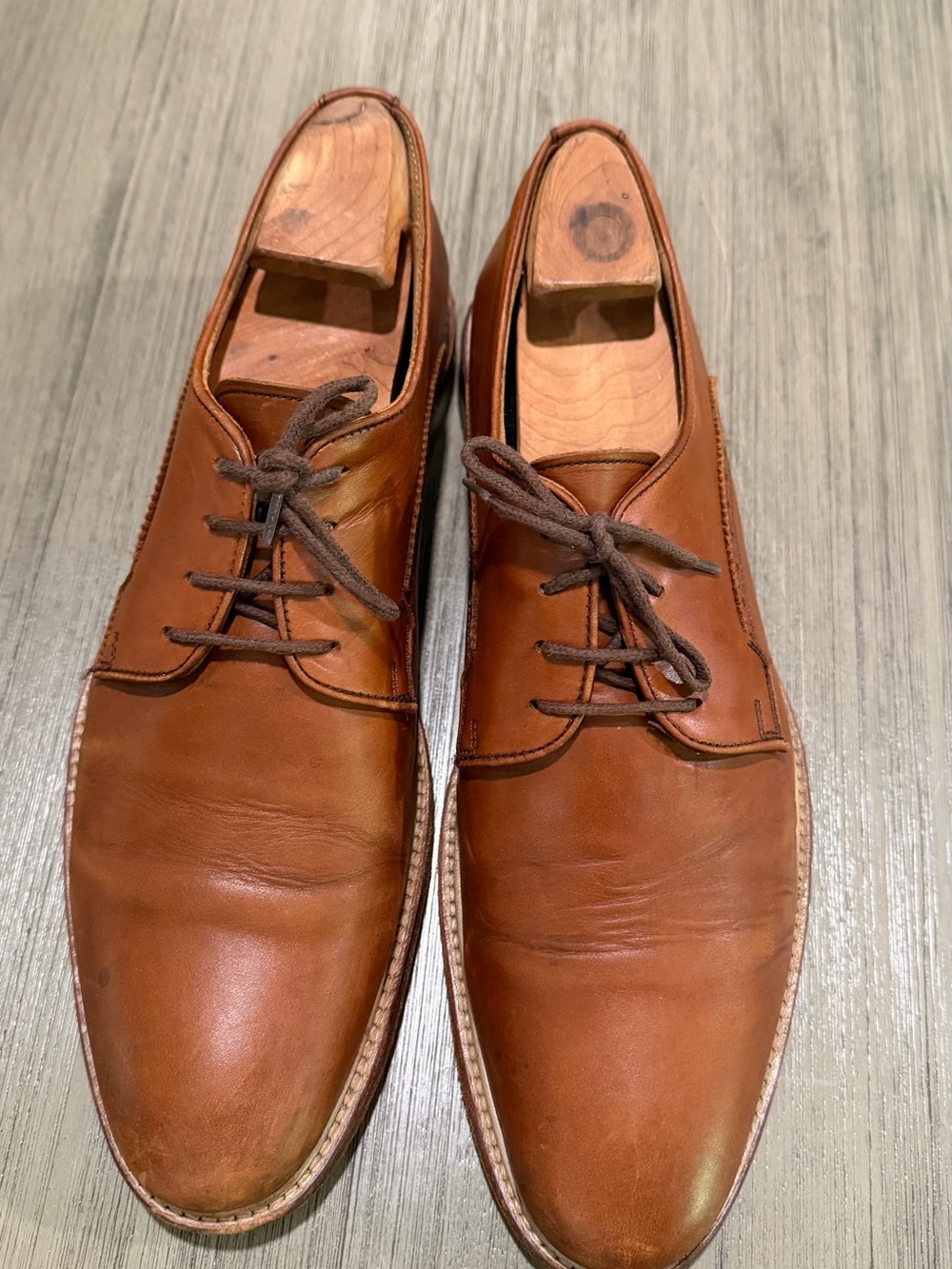Charles Tyrwhitt Tan Leather Derby Shoes
